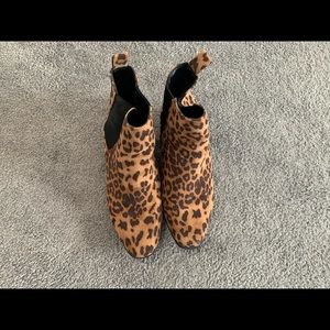 Cheetah Print Heeled Boots